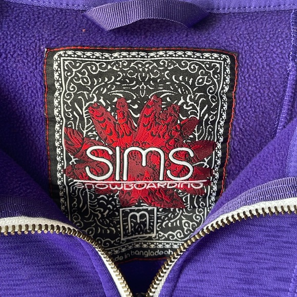 Sims Snowboarding Women's Size Medium Hooded Vest Purple - Picture 2 of 8